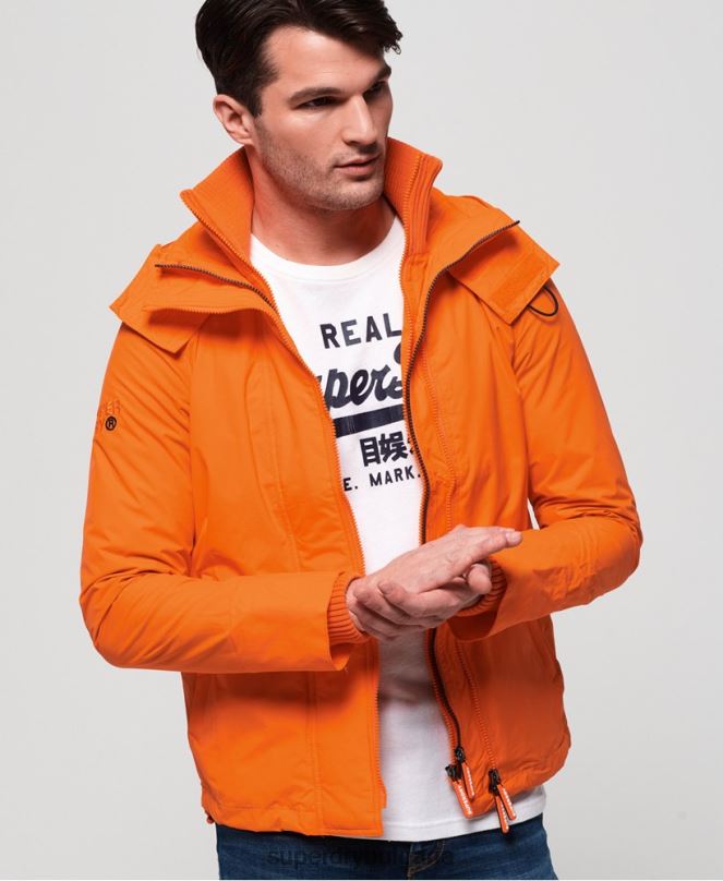 Superdry облекло N00H4791 син мъже техническо яке с качулка и цип SD-ветровка