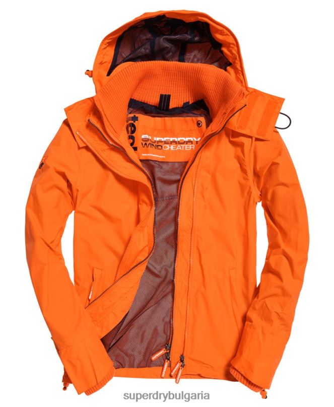 Superdry облекло N00H4791 син мъже техническо яке с качулка и цип SD-ветровка