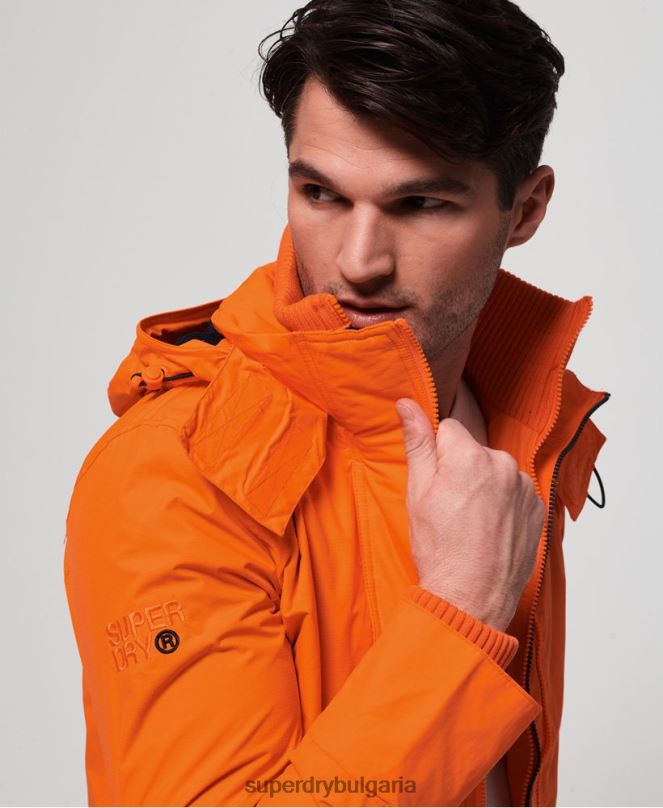 Superdry облекло N00H4791 син мъже техническо яке с качулка и цип SD-ветровка