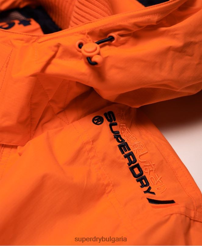 Superdry облекло N00H4791 син мъже техническо яке с качулка и цип SD-ветровка
