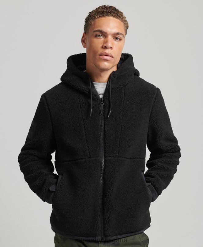 Superdry облекло N00H5002 черен мъже xpd хибридно борг яке