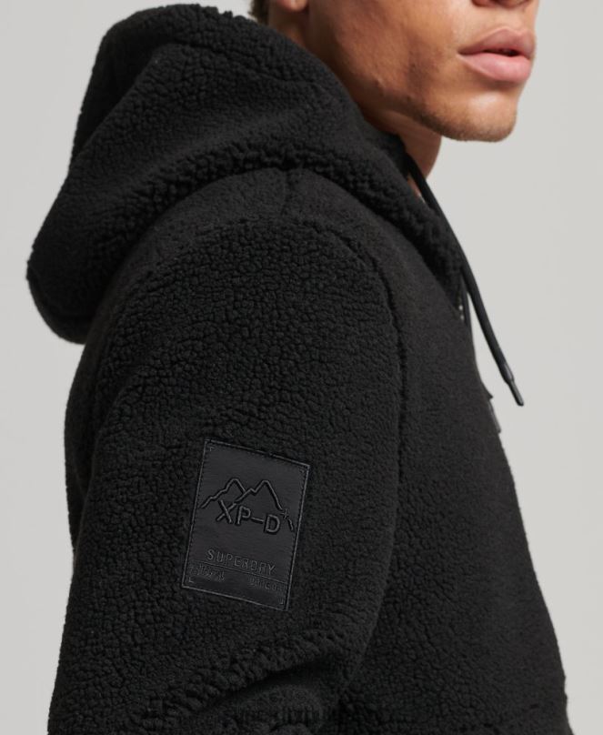 Superdry облекло N00H5002 черен мъже xpd хибридно борг яке