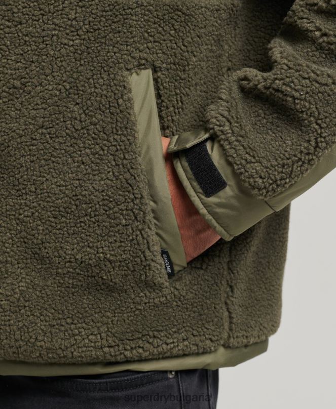 Superdry облекло N00H5005 каки мъже xpd хибридно борг яке
