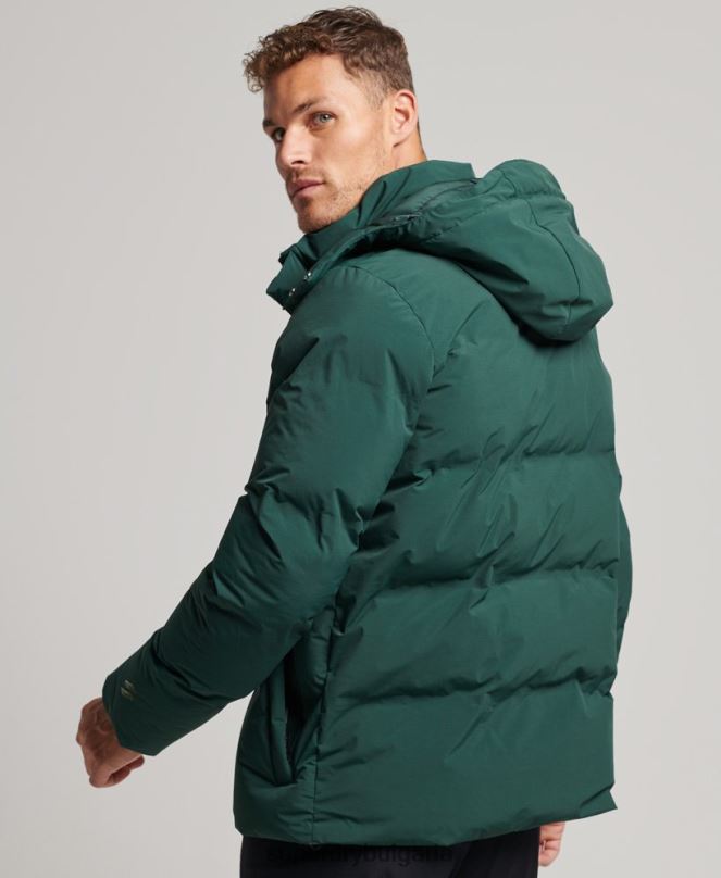 Superdry облекло N00H5381 зелено мъже късо пухкаво яке