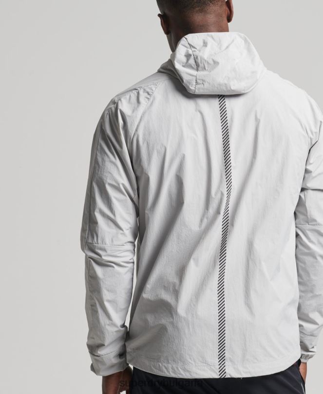 Superdry облекло N00H5389 светло сив мъже яке за бягане