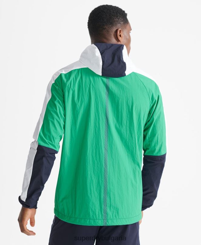 Superdry облекло N00H5400 военноморски флот мъже яке за бягане