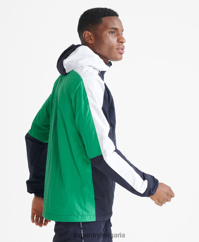 Superdry облекло N00H5400 военноморски флот мъже яке за бягане