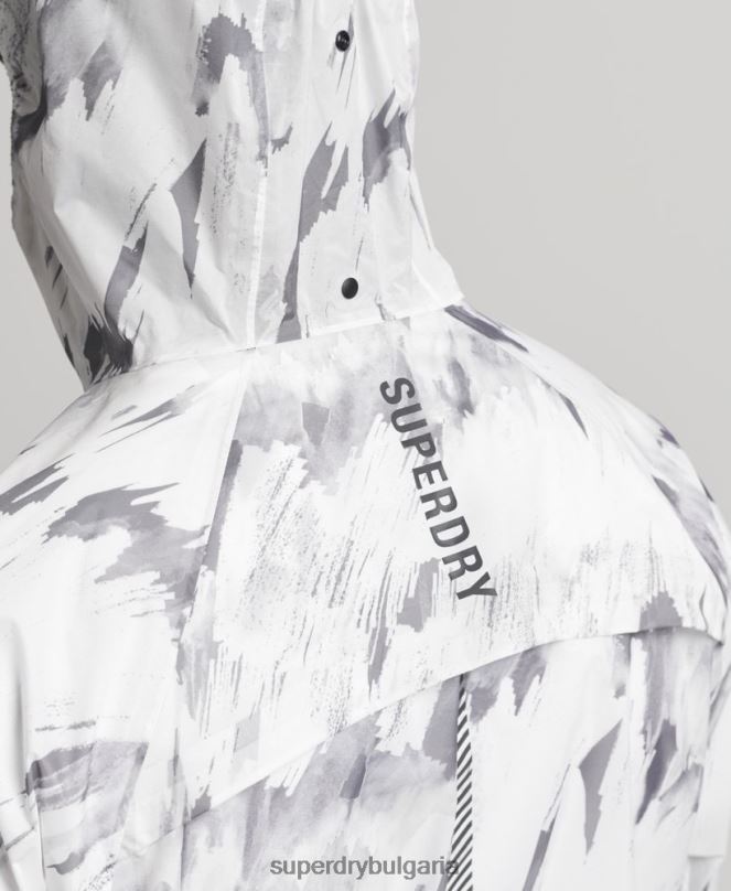 Superdry облекло N00H5401 сиво мъже run леко водоустойчиво яке