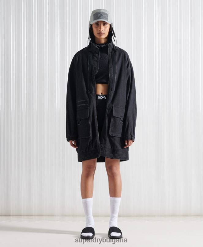 Superdry облекло N00H5555 черен мъже ограничено издание sdx двойно бомбър яке