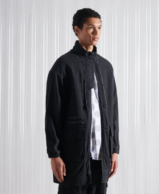 Superdry облекло N00H5555 черен мъже ограничено издание sdx двойно бомбър яке