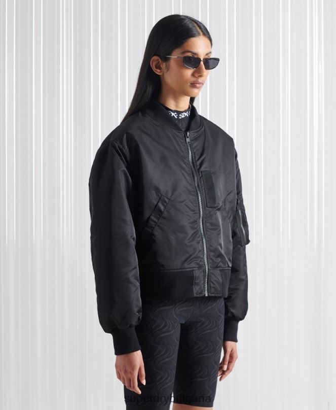 Superdry облекло N00H5555 черен мъже ограничено издание sdx двойно бомбър яке