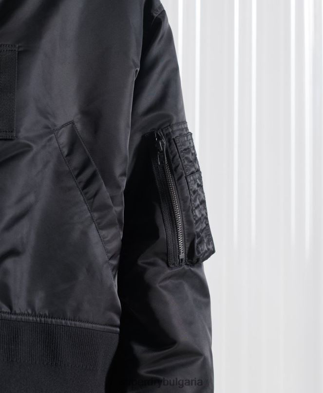 Superdry облекло N00H5555 черен мъже ограничено издание sdx двойно бомбър яке