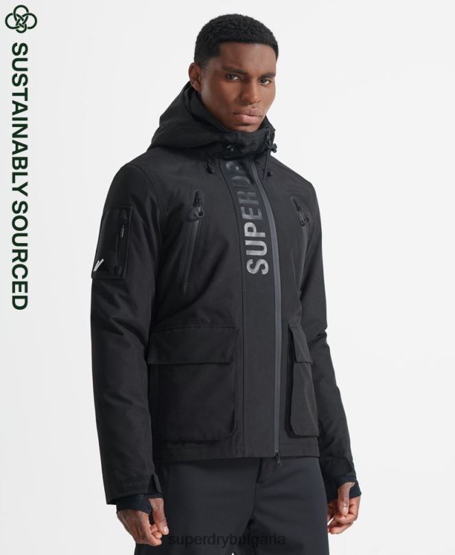 Superdry облекло N00H6459 черен мъже най-доброто спасително яке