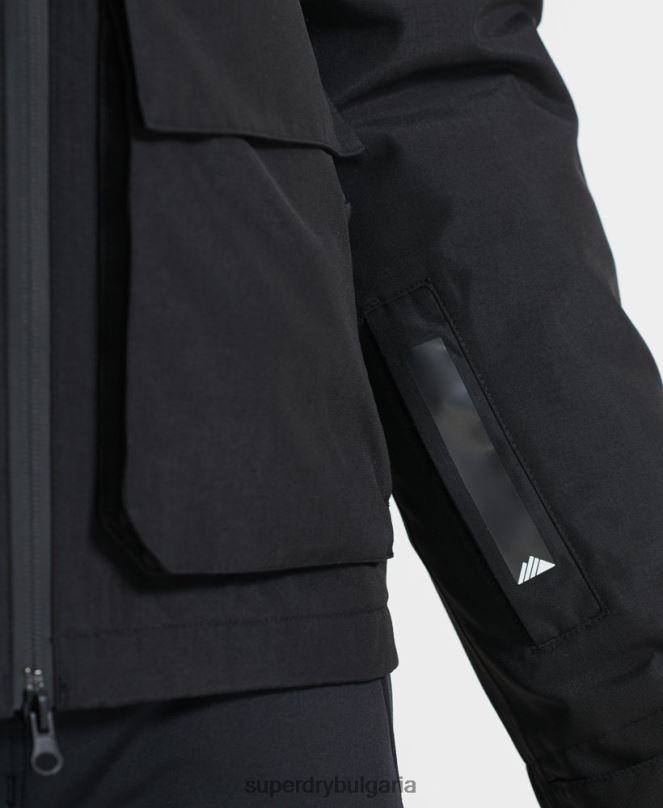 Superdry облекло N00H6459 черен мъже най-доброто спасително яке