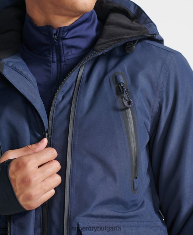 Superdry облекло N00H6466 военноморски флот мъже най-доброто спасително яке
