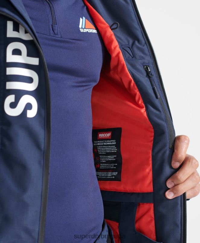 Superdry облекло N00H6466 военноморски флот мъже най-доброто спасително яке