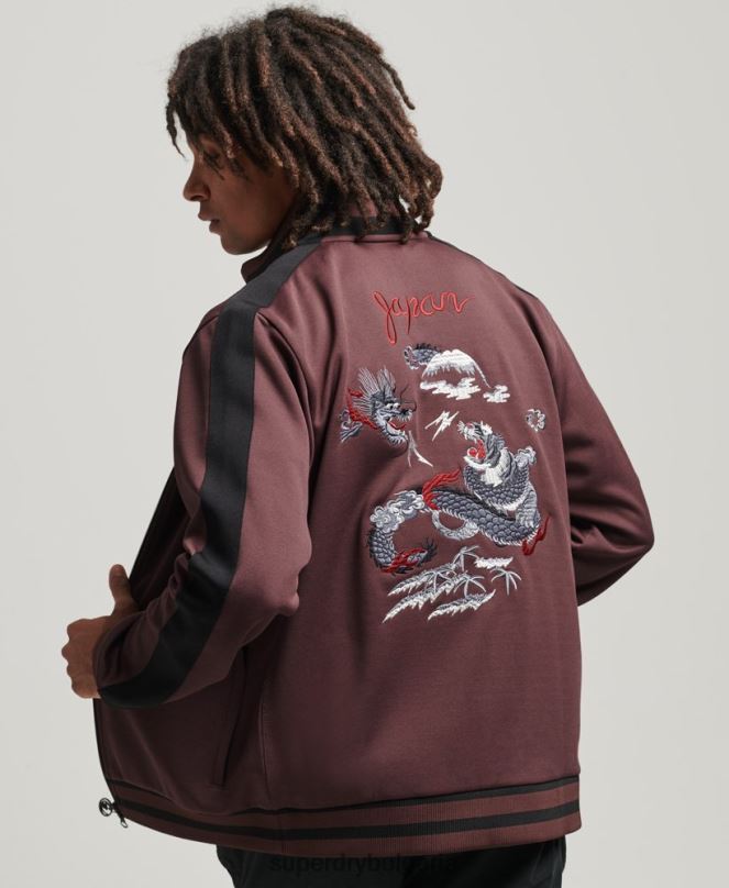 Superdry облекло N00H690 червен мъже яке с трико суика