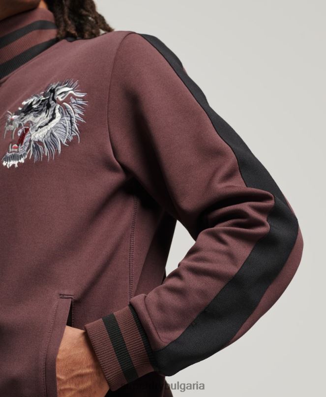Superdry облекло N00H690 червен мъже яке с трико суика