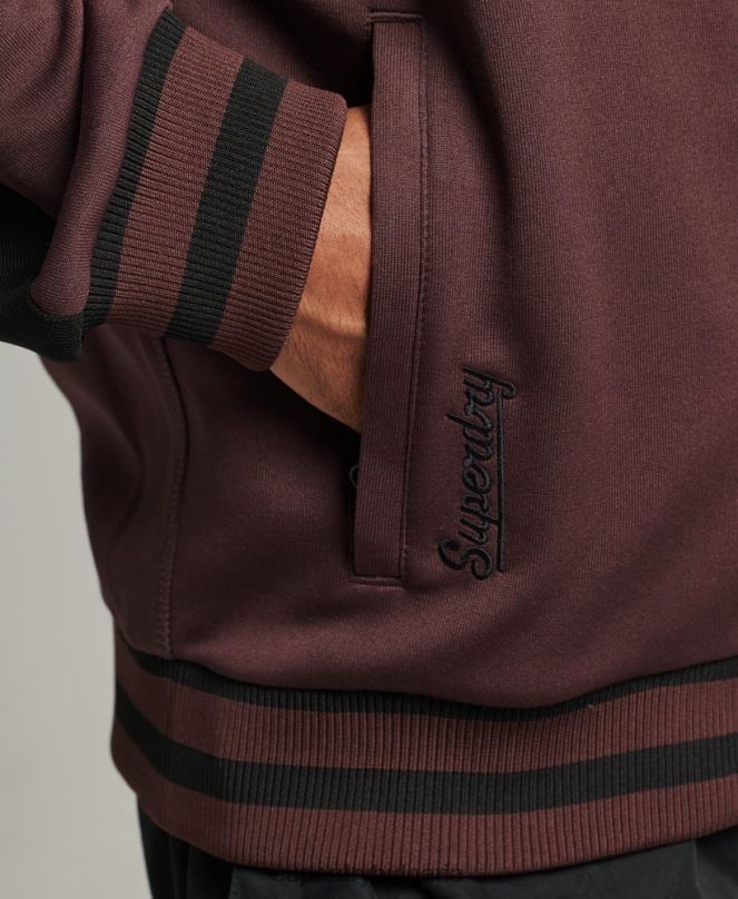 Superdry облекло N00H690 червен мъже яке с трико суика