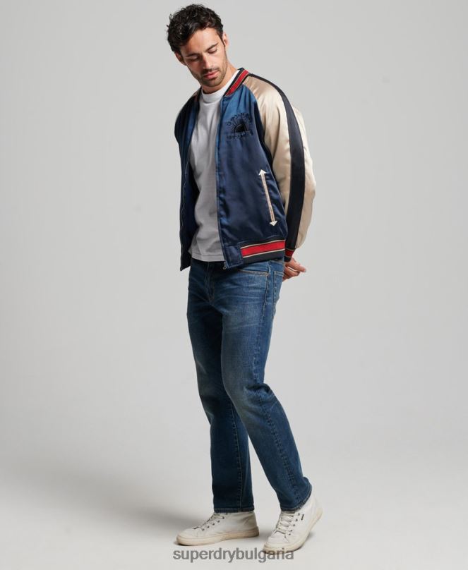 Superdry облекло N00H904 тъмно синьо мъже сукаджан яке