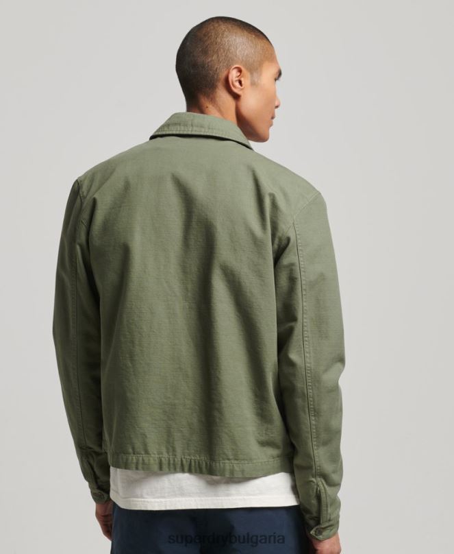 Superdry облекло N00H905 каки мъже класическо яке Харингтън