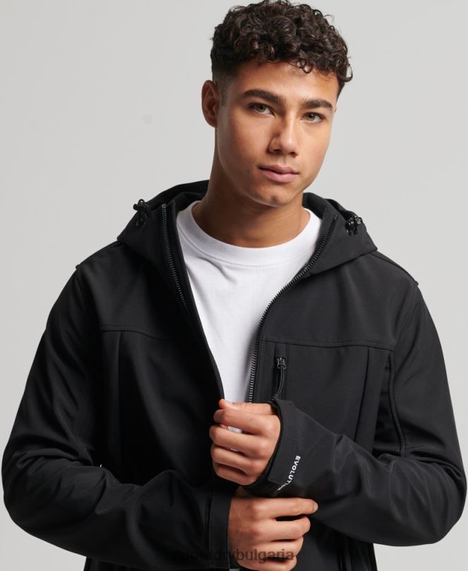Superdry облекло N00H910 черен мъже трекер яке