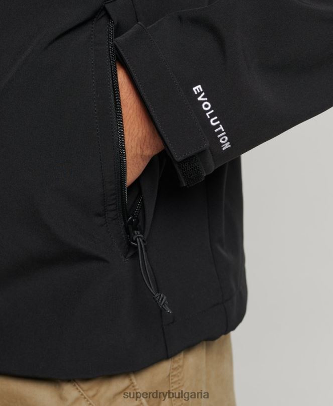 Superdry облекло N00H910 черен мъже трекер яке