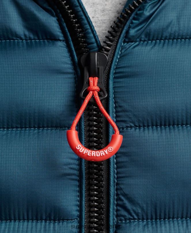 Superdry облекло N00H911 син мъже леко подплатено яке