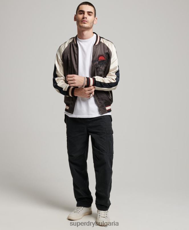 Superdry облекло N00H912 тъмно сив мъже сукаджан яке