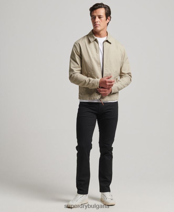 Superdry облекло N00H913 сметана мъже класическо яке Харингтън