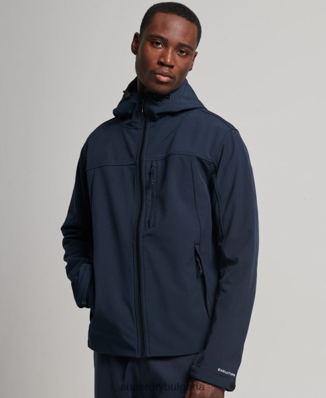 Superdry облекло N00H916 военноморски флот мъже трекер яке