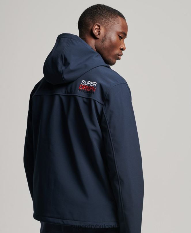 Superdry облекло N00H916 военноморски флот мъже трекер яке
