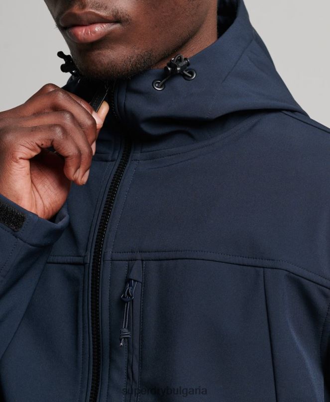 Superdry облекло N00H916 военноморски флот мъже трекер яке