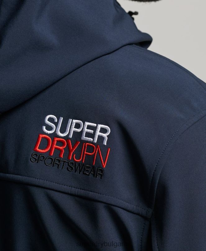 Superdry облекло N00H916 военноморски флот мъже трекер яке