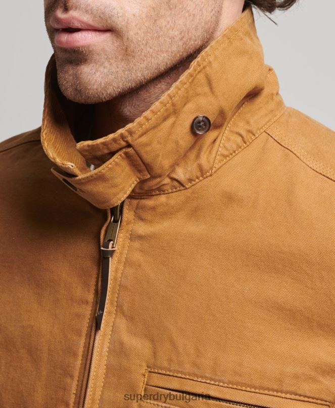 Superdry облекло N00H918 кафяво мъже винтидж яке Ranch harrington