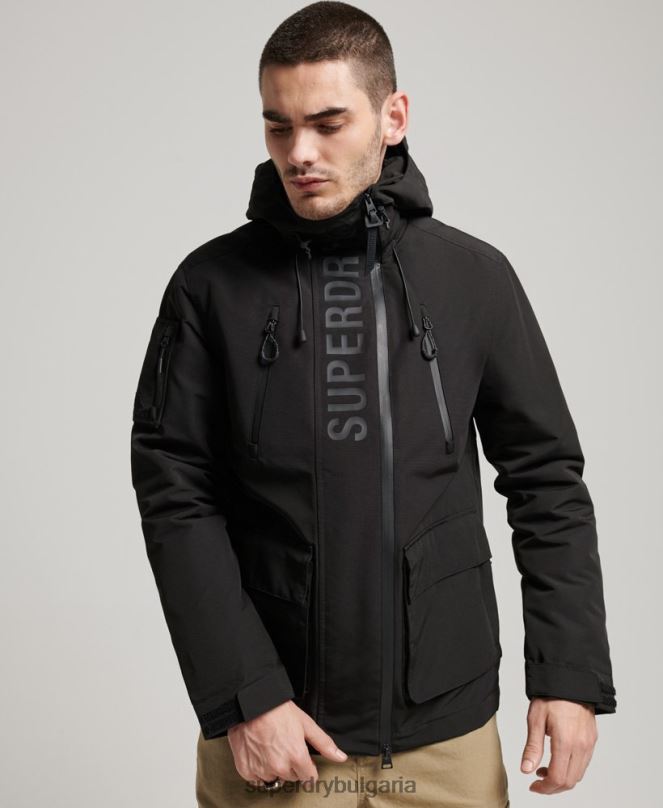 Superdry облекло N00H919 черен мъже ultimate sd яке с ветровка