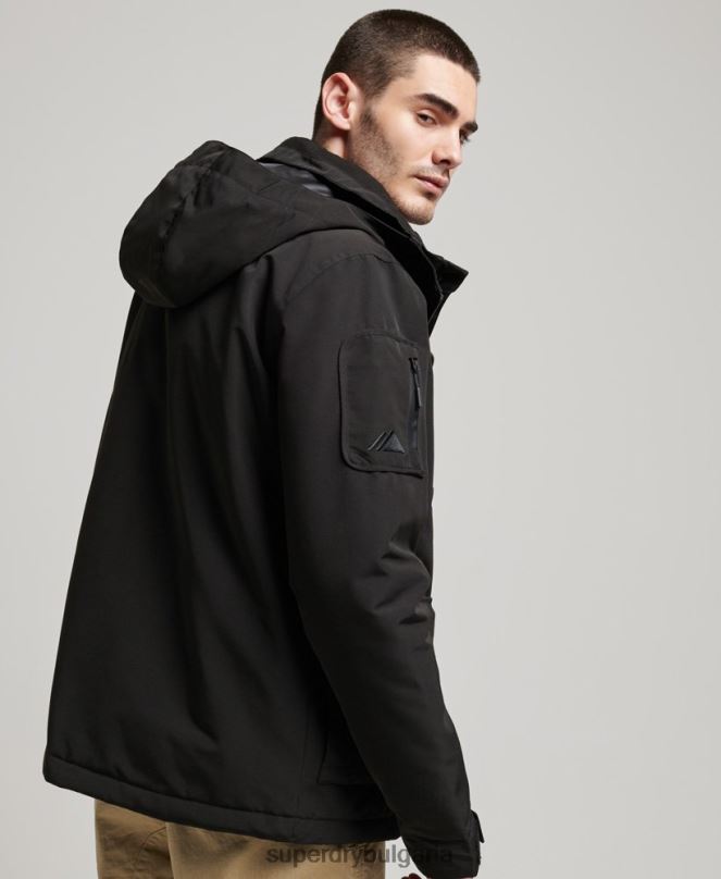 Superdry облекло N00H919 черен мъже ultimate sd яке с ветровка