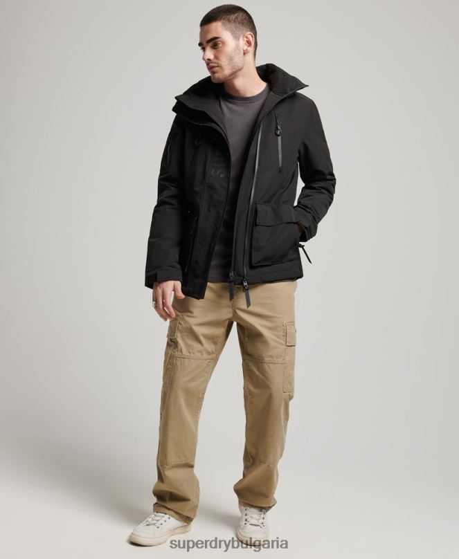 Superdry облекло N00H919 черен мъже ultimate sd яке с ветровка