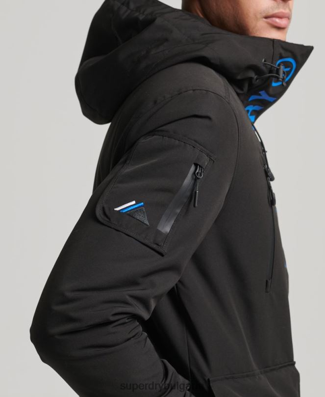 Superdry облекло N00H922 черен мъже ultimate sd яке с ветровка