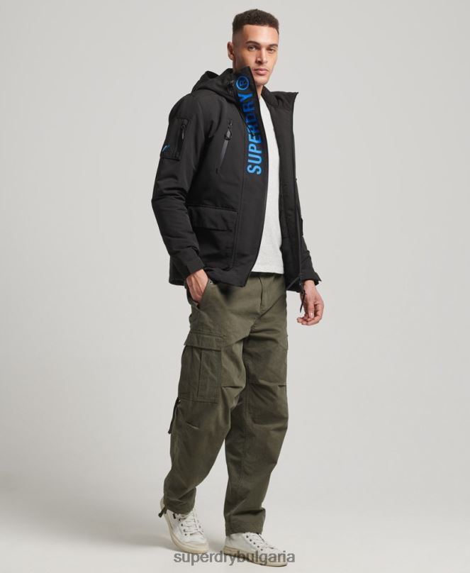 Superdry облекло N00H922 черен мъже ultimate sd яке с ветровка