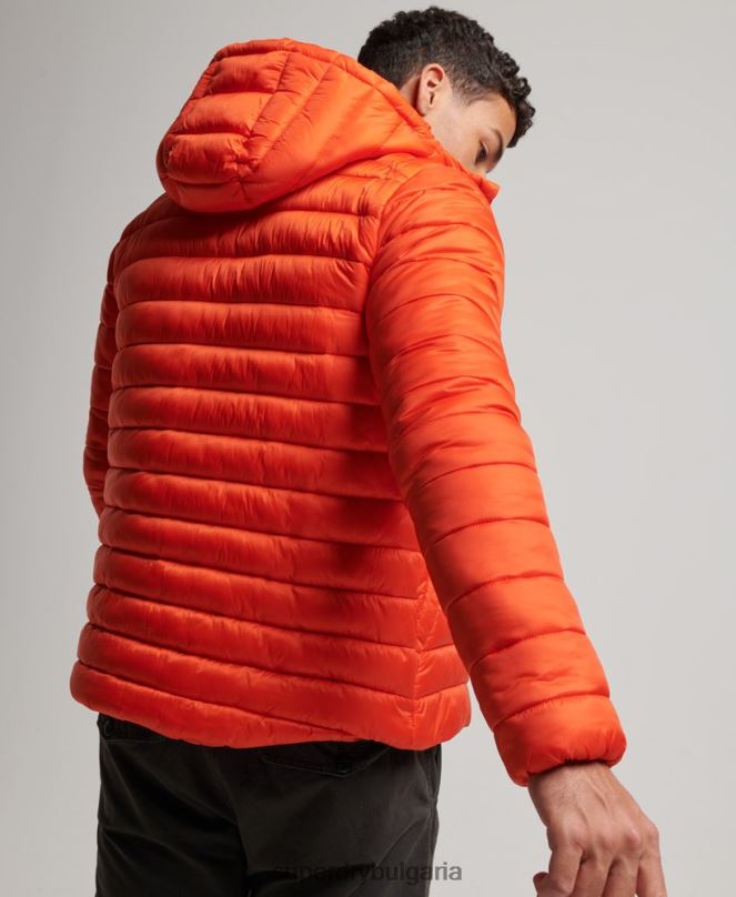 Superdry облекло N00H923 оранжево мъже леко подплатено яке