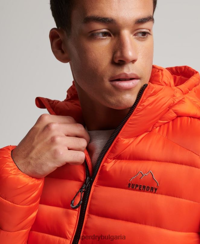 Superdry облекло N00H923 оранжево мъже леко подплатено яке