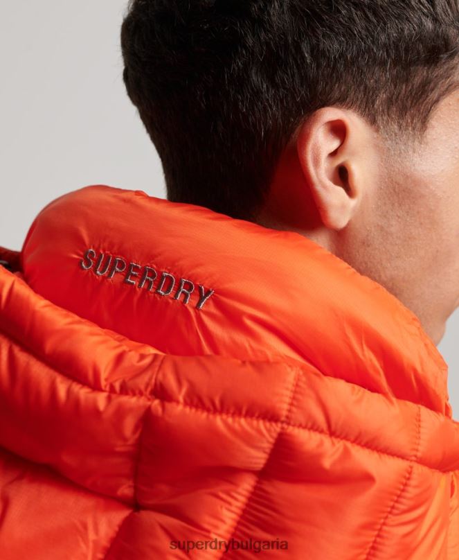 Superdry облекло N00H923 оранжево мъже леко подплатено яке