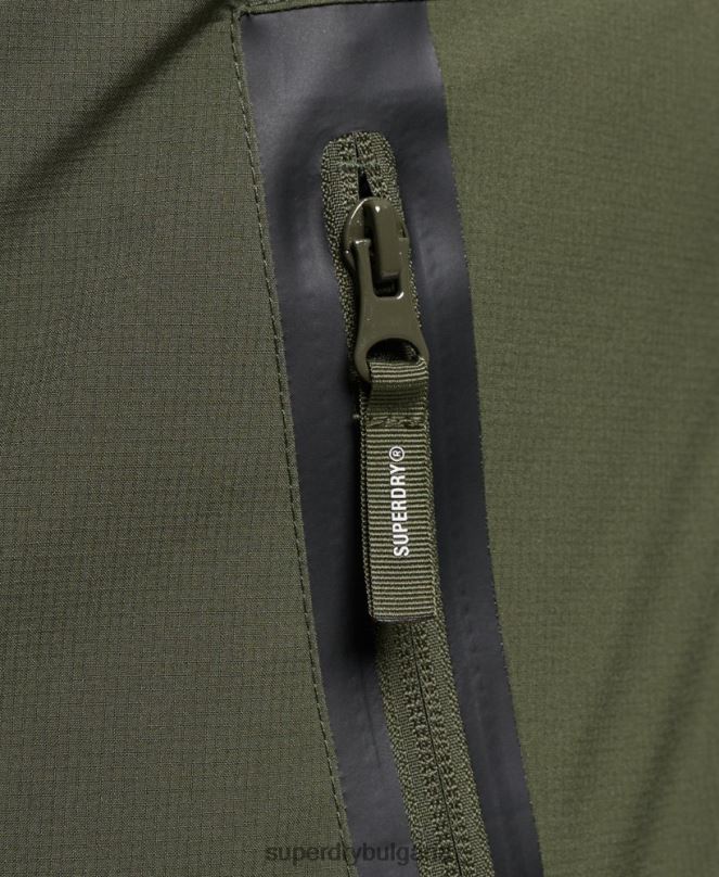 Superdry облекло N00H925 каки мъже тренировъчно яке харингтън