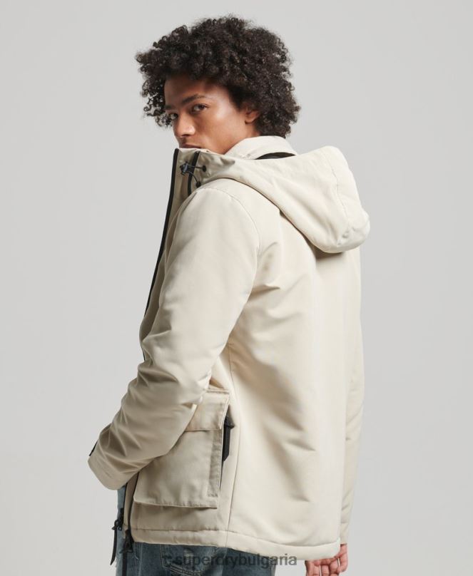 Superdry облекло N00H926 бежово мъже ultimate sd яке с ветровка
