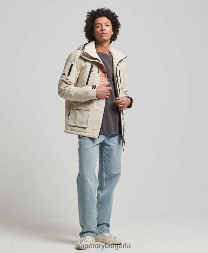 Superdry облекло N00H926 бежово мъже ultimate sd яке с ветровка