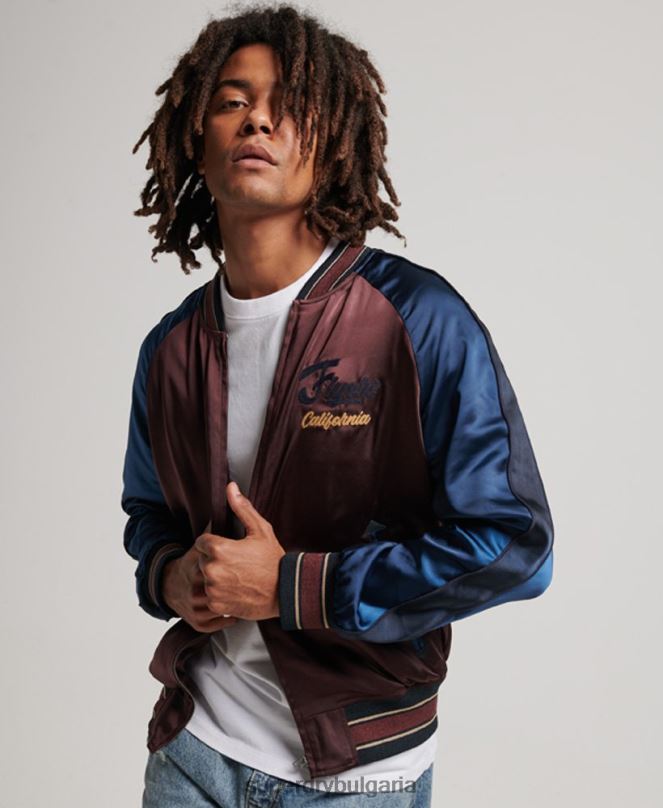 Superdry облекло N00H934 червен мъже сукаджан яке