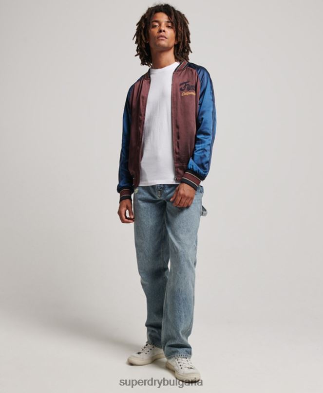 Superdry облекло N00H934 червен мъже сукаджан яке