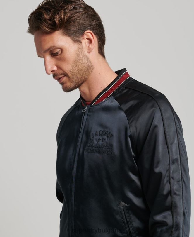Superdry облекло N00H935 черен мъже сукаджан яке