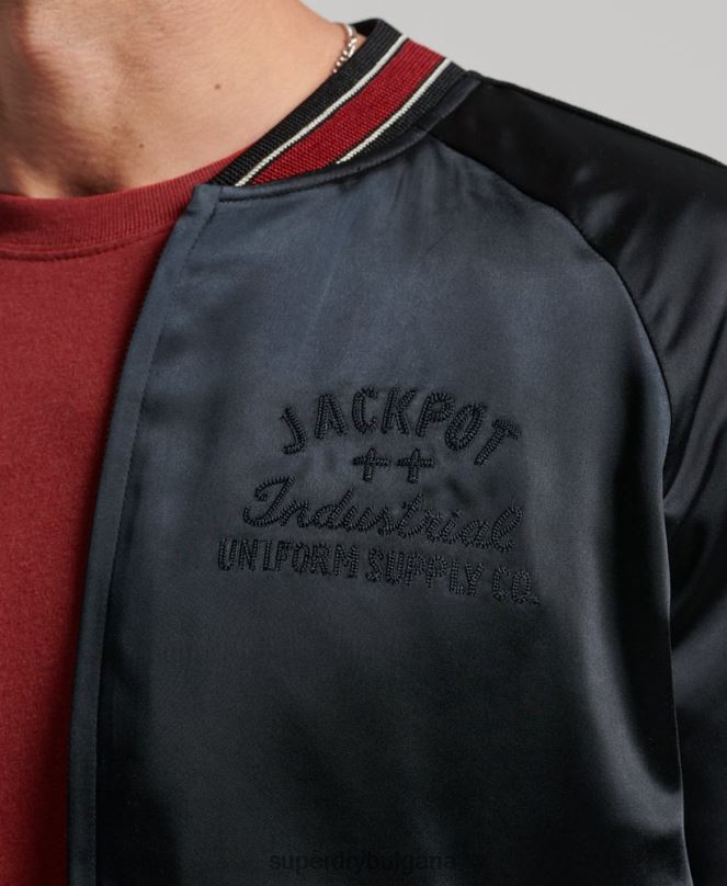 Superdry облекло N00H935 черен мъже сукаджан яке